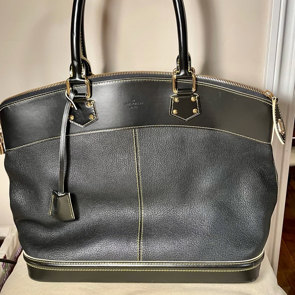LOUIS VUITTON BLACK SUHALI LOCKIT PM